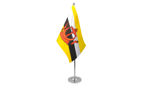 Brunei Satin Table Flag